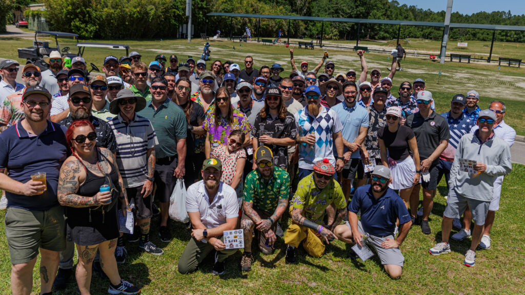 Photo of a large group of golfers from Golf Wars 2024